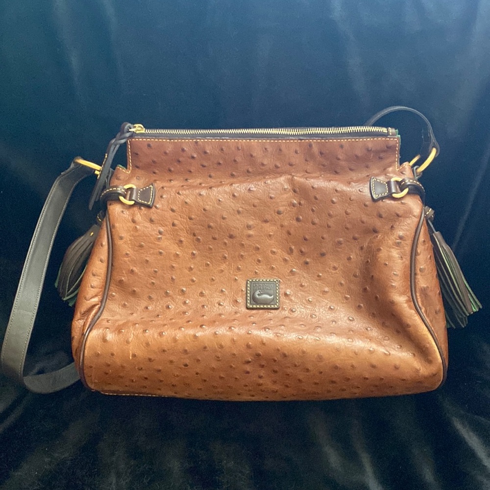 Dooney & Bourke Ostrich Skin Bag - Picture 2 of 15